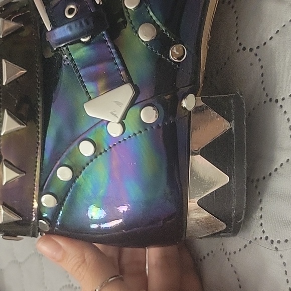 SOPHIA WEBSTER Oil Slick Studded Booties - Picture 2 of 6